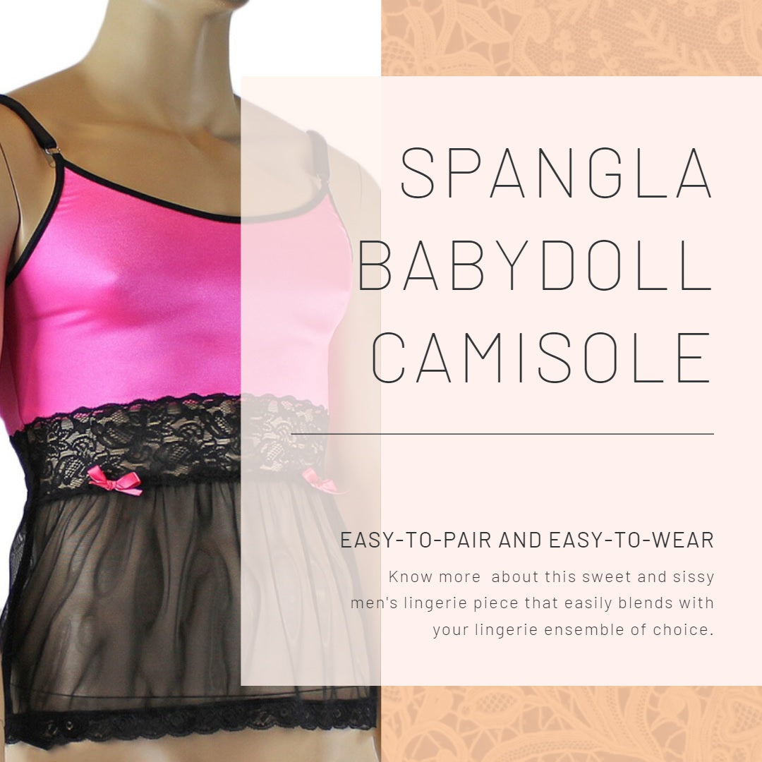 Top Your Lingerie Bottoms with a Sweet & Sissy Babydoll Camisole from Spangla