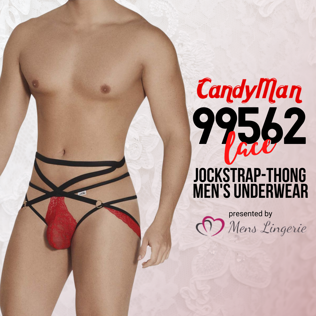 Candyman Satisfies Your Taste for Strappy Men’s Lingerie with a Sultry Jockstrap-Thong!