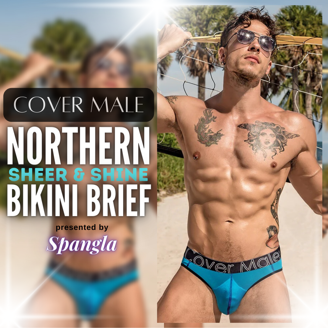 Classic Bikini Brief Underwear for Men Goes Sheer & See-thru from Cover Male!