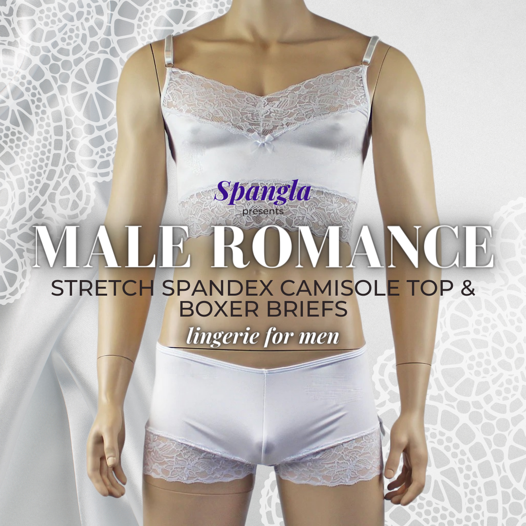 Purity of Romance Fill the Air in a Spangla Camisole Set in White