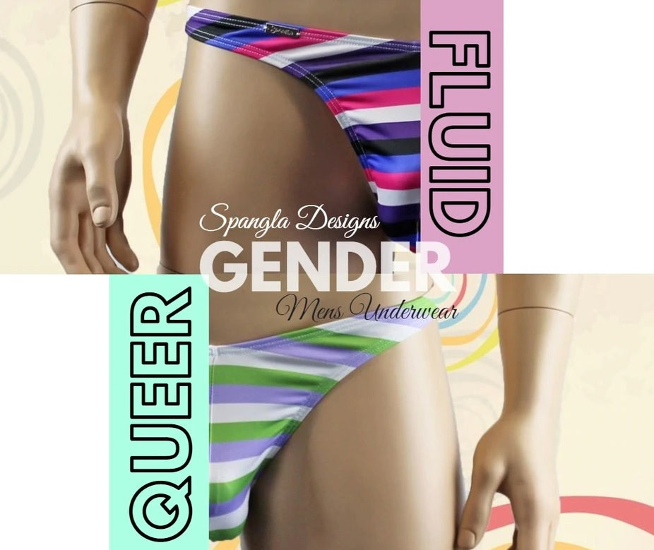 Gender Queer and Fluid Representation in Underwear by Spangla!