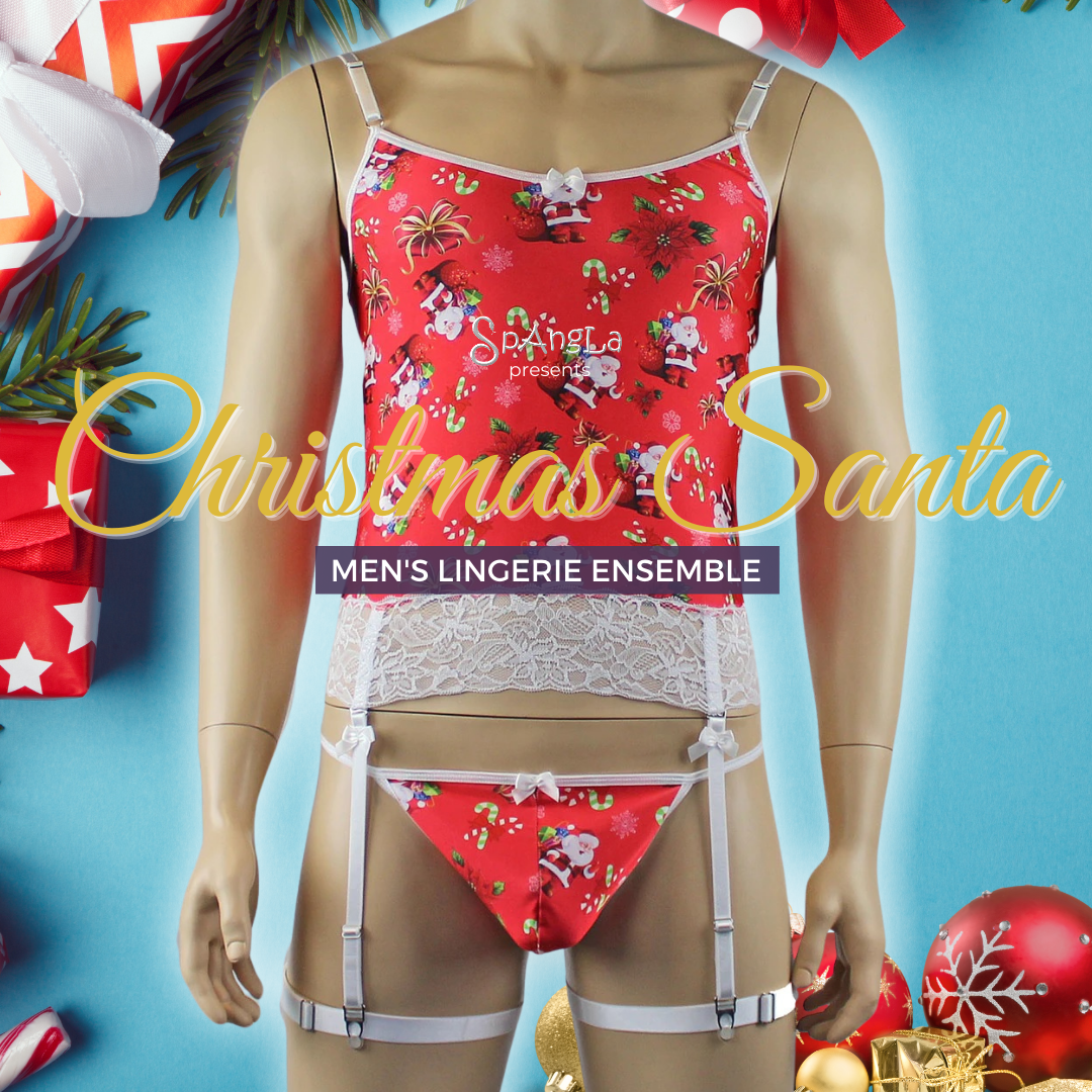 Christmas Bells are Ringing with this Delightful Santa Lingerie Ensemble by Spangla