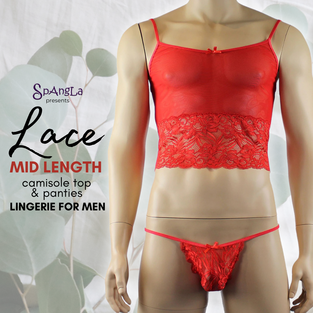 Mid Length Seduction from a Spangla Camisole and Male Panty Combination