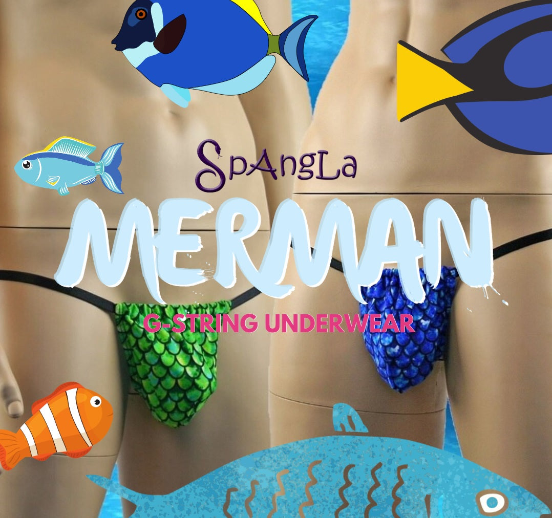 Experience Being a Sexy Merman with this Spangla G-string Underwear