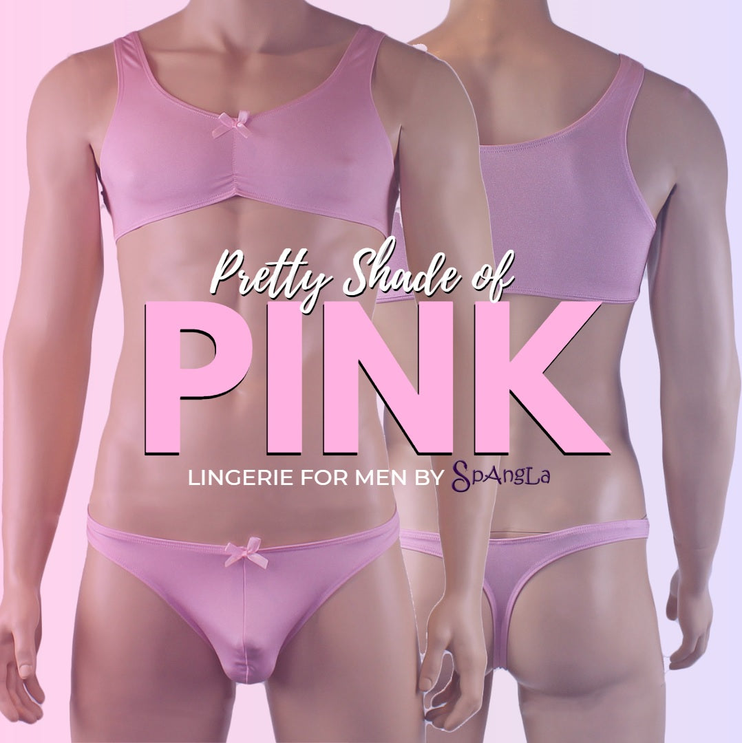 That Pretty Shade of Pink: A New Men’s Lingerie Pair from Spangla