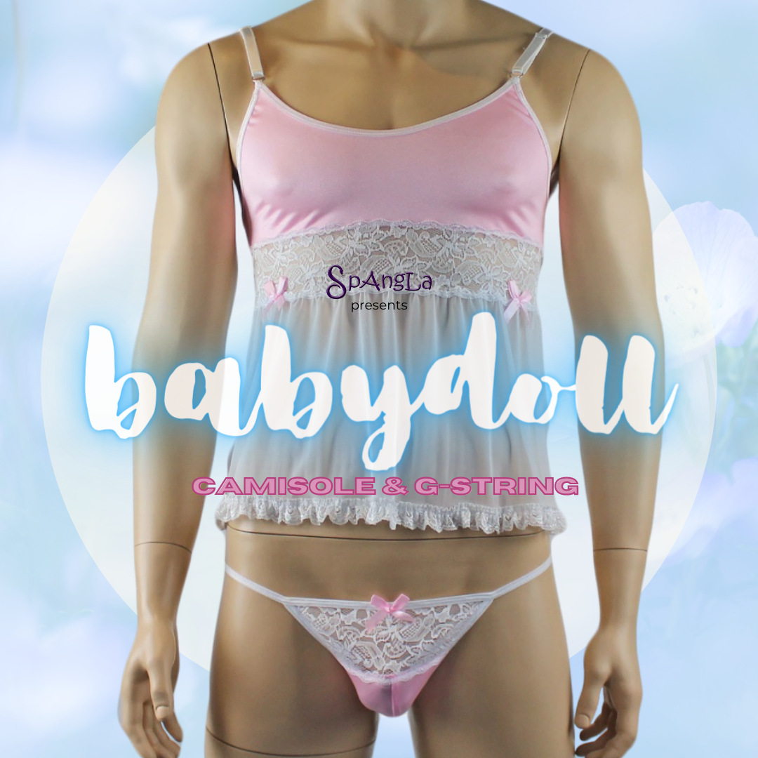 Lighten Up the Bedroom Mood with a Light Pink Mini Babydoll Camisole!