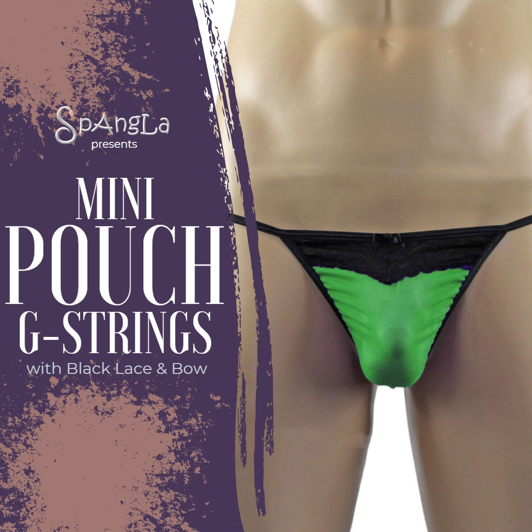 Mesh Pouch Spangla G-strings Get an Added Lace Detail