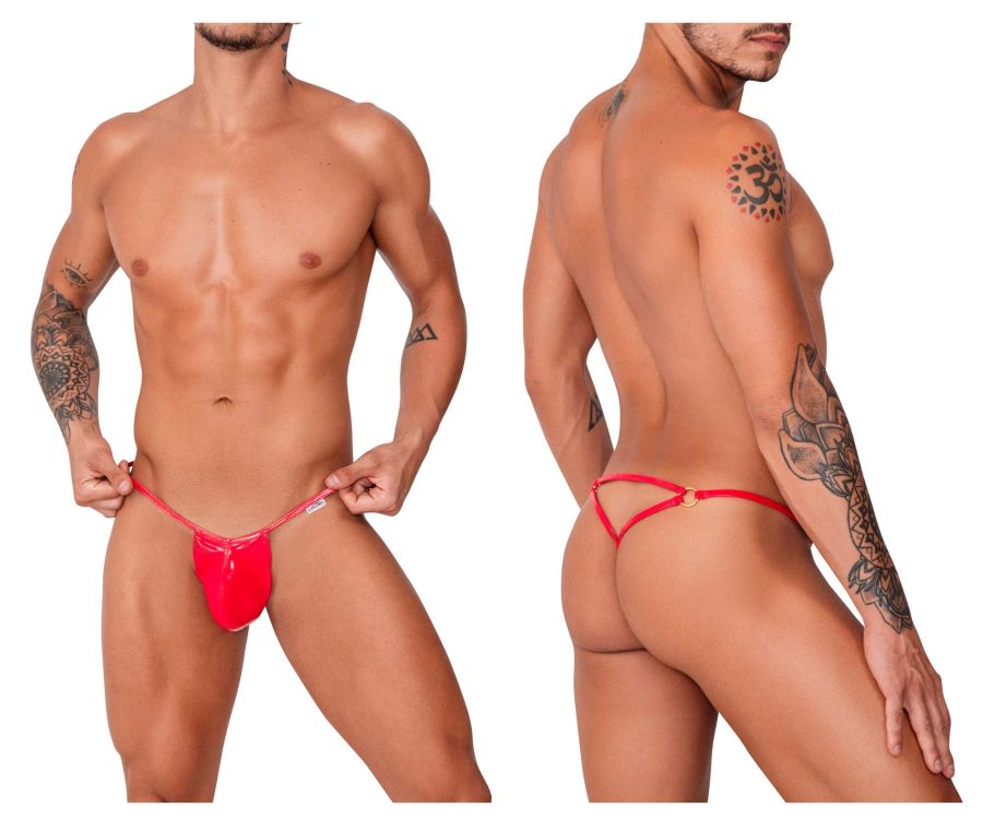 CandyMan 99738 Gloss G-String Red