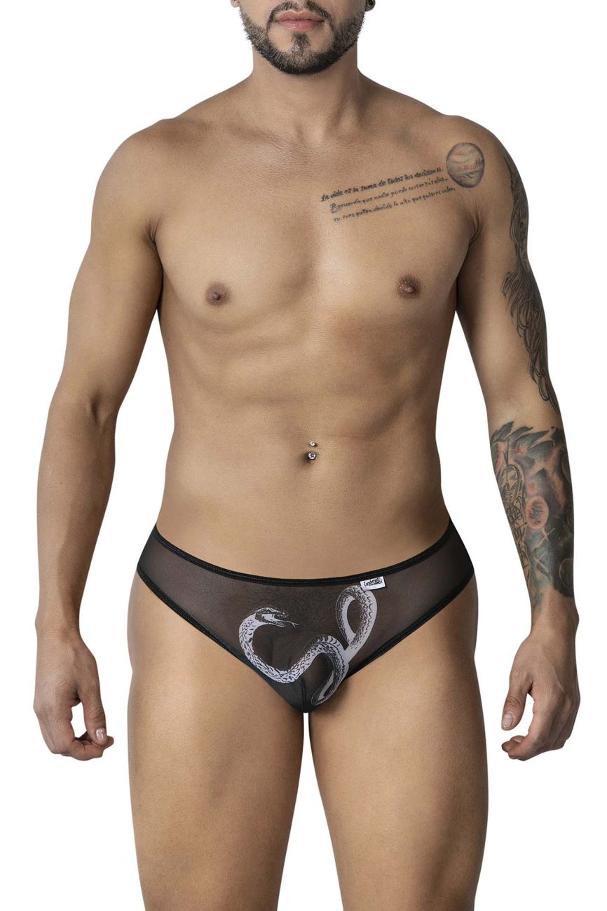 CandyMan 99871 Egyptian Mens Sexy Briefs Black-White