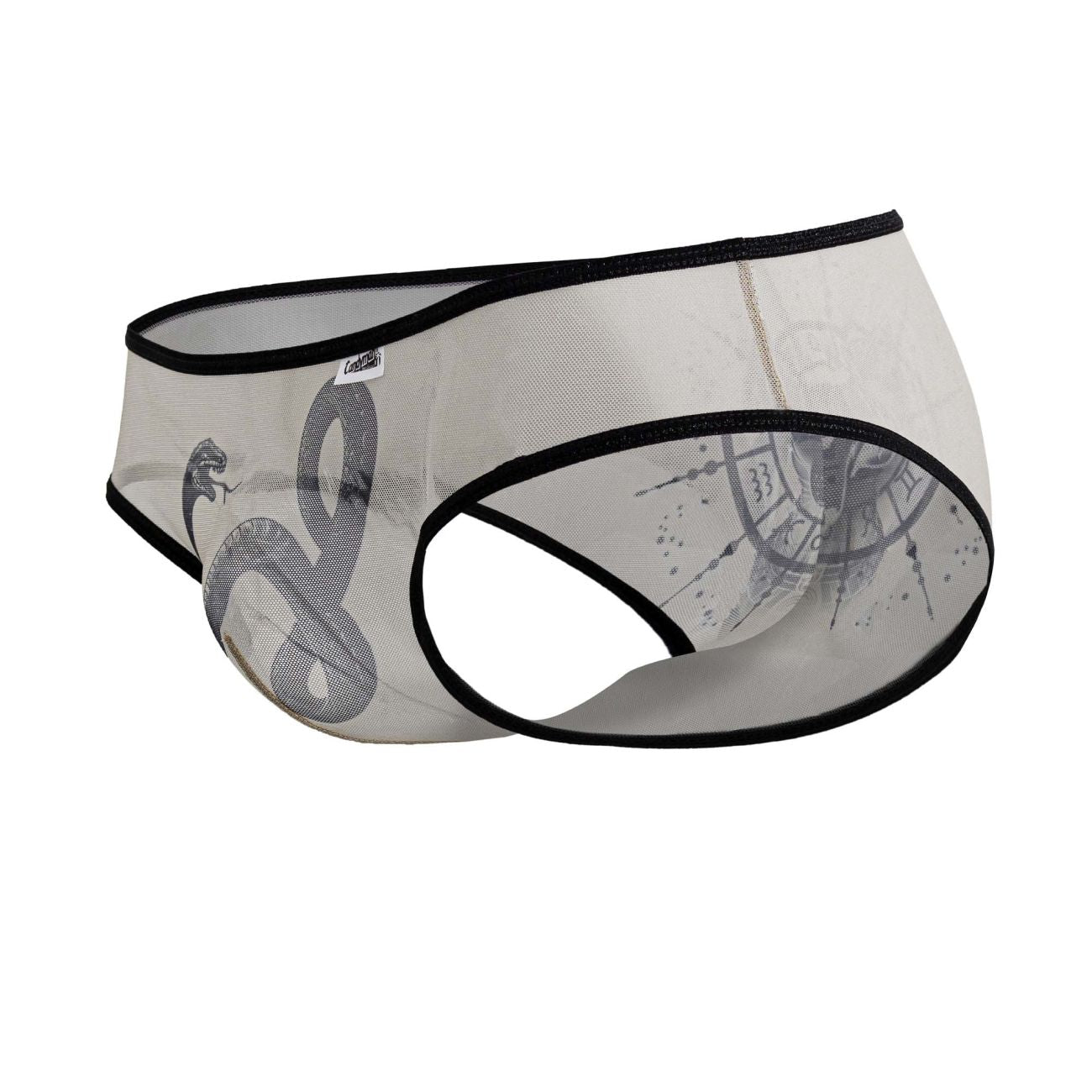 CandyMan 99871 Egyptian Mens Sexy Briefs Nude-Black