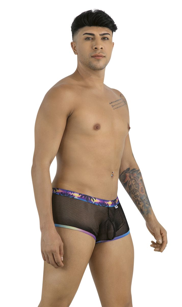 CandyMan 99934 Mens Bold & Daring Palm Trees and Mesh Trunks Black