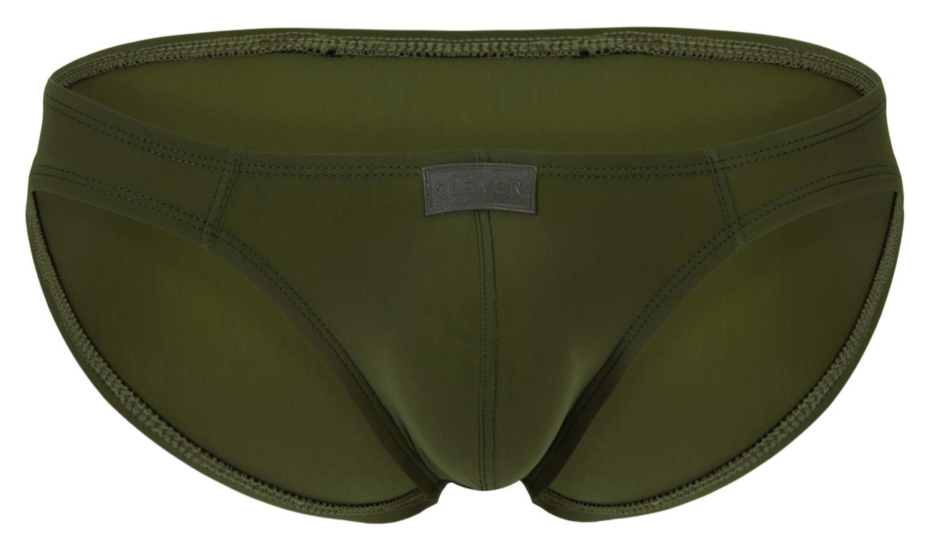 Clever 1843 Buenavista Mens Sleek Modern Bikini Briefs Green