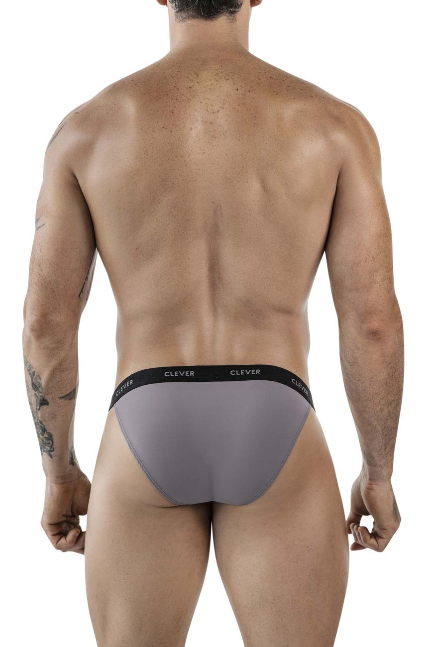 Clever 1867 Tokio Mens Sleek Bikini Brief Gray
