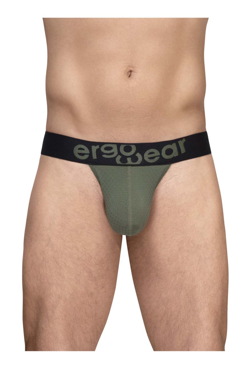 ErgoWear EW1786 MAX FLOW Mens Sleek Bikini Brief Dark Green