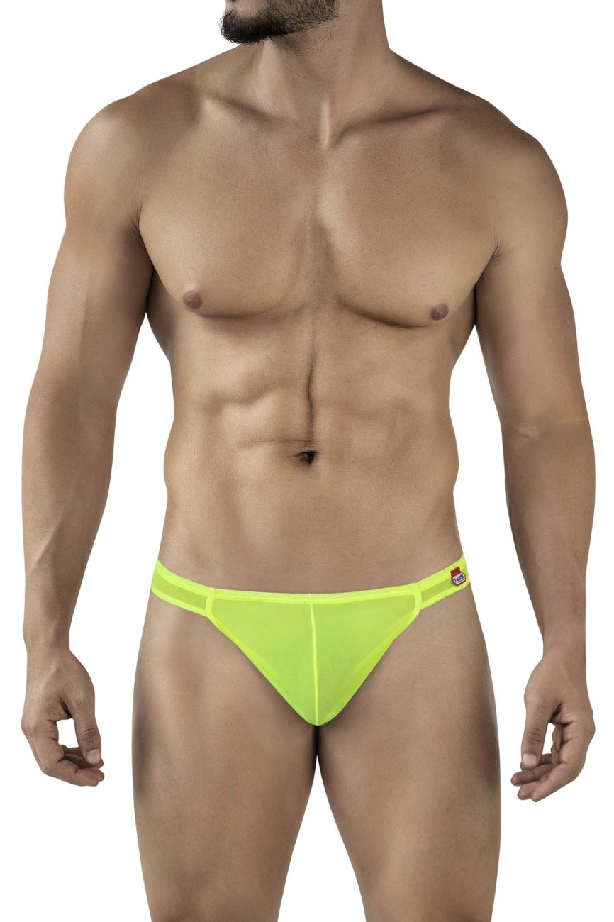 Pikante 2115 Amusing Mens Barley There Thongs Neon Green