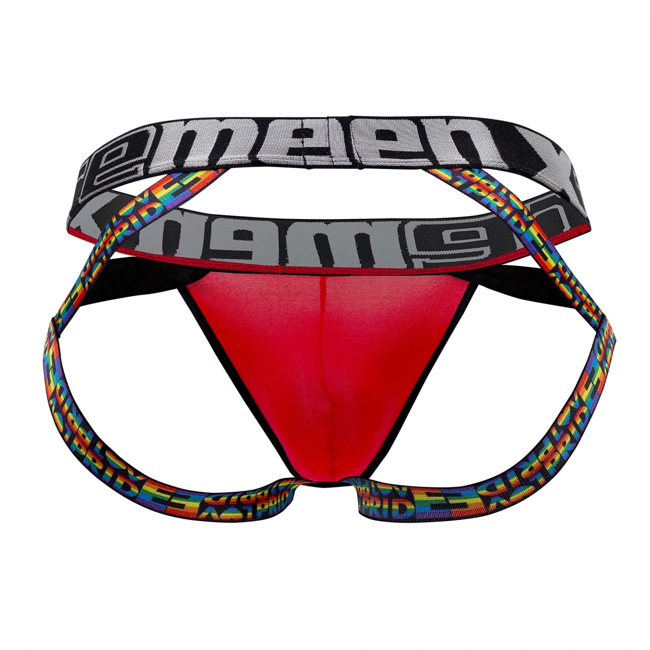 Xtremen 91084 Microfiber Pride Jockstrap Red