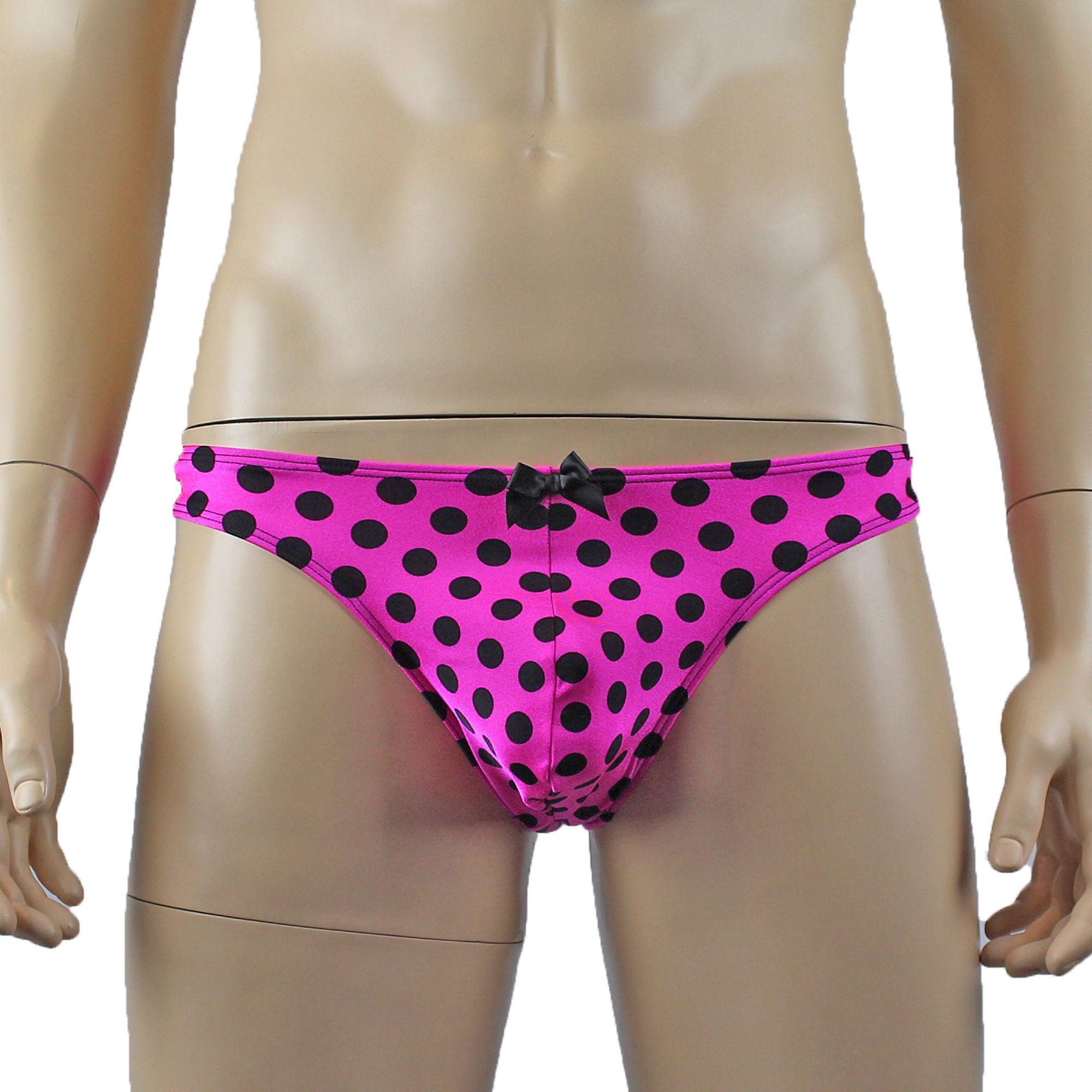 Mens Retro Polka Dot Sexy Back G string Thong