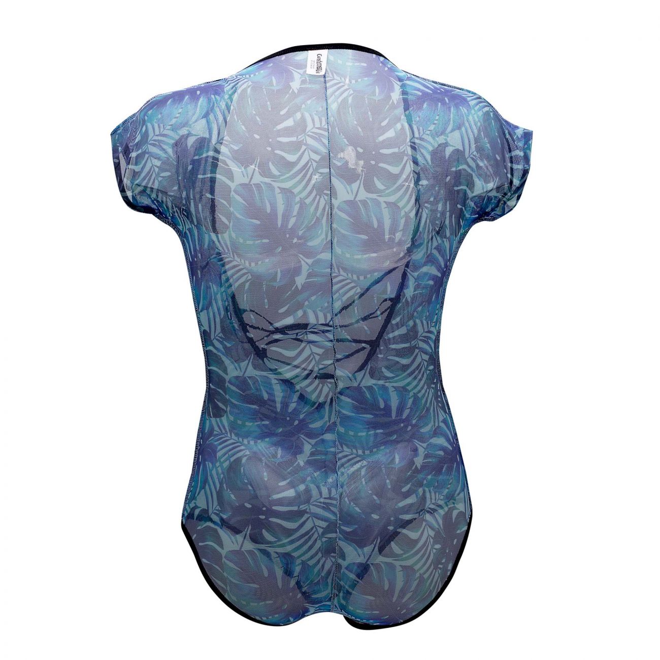 CandyMan 99438 Floral Bodysuit Blue
