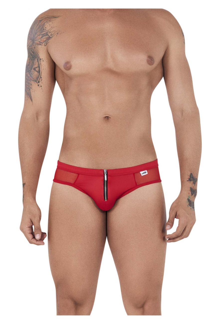 CandyMan 99500 Zipper-Mesh Bikini Red