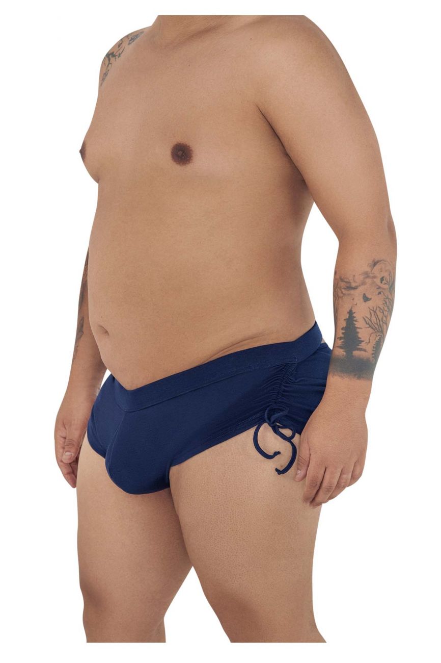 CandyMan 99602X Lounge Pajama Shorts Navy Plus Sizes