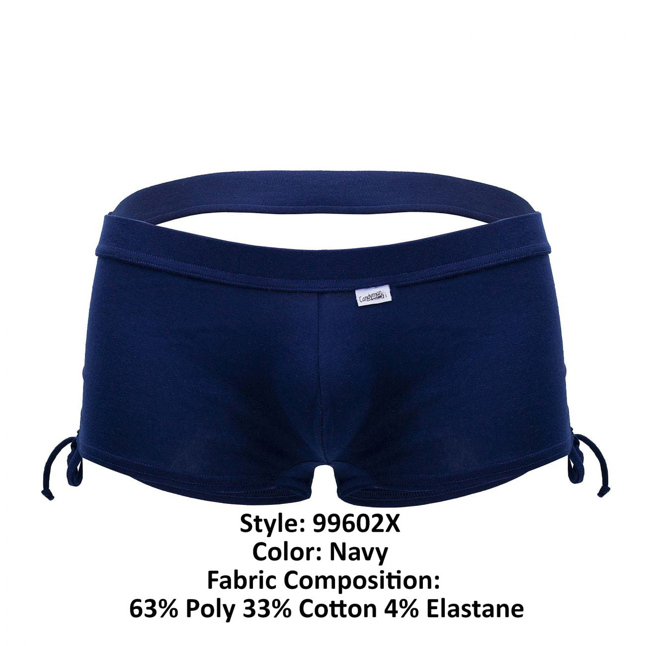 CandyMan 99602X Lounge Pajama Shorts Navy Plus Sizes