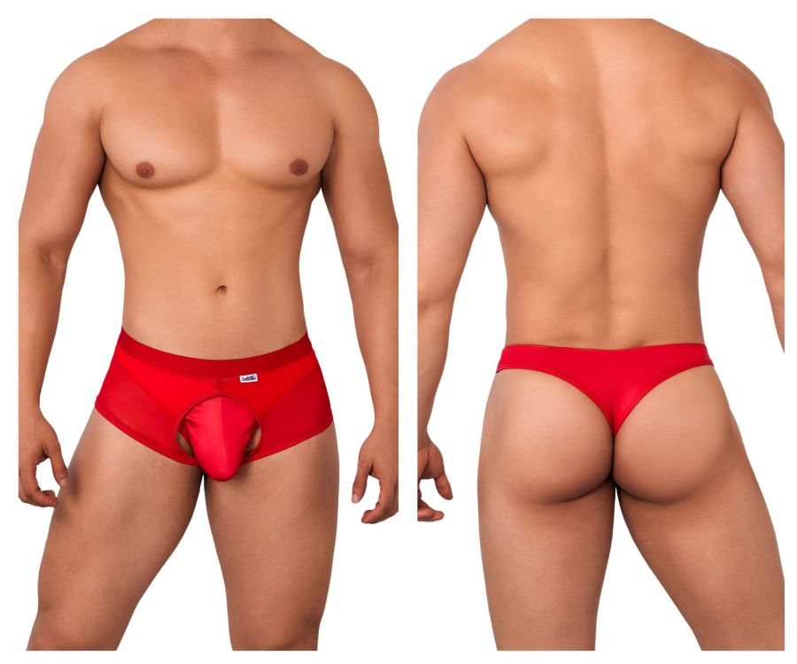 CandyMan 99629 Trunk and Thong Set Red