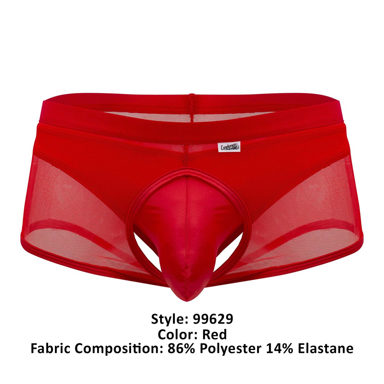 CandyMan 99629 Trunk and Thong Set Red