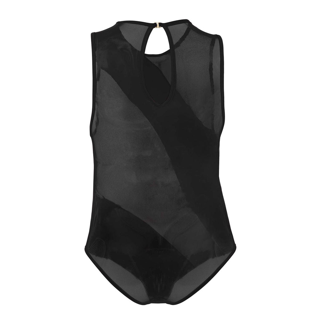 CandyMan 99650 Mesh Bodysuit Color Black