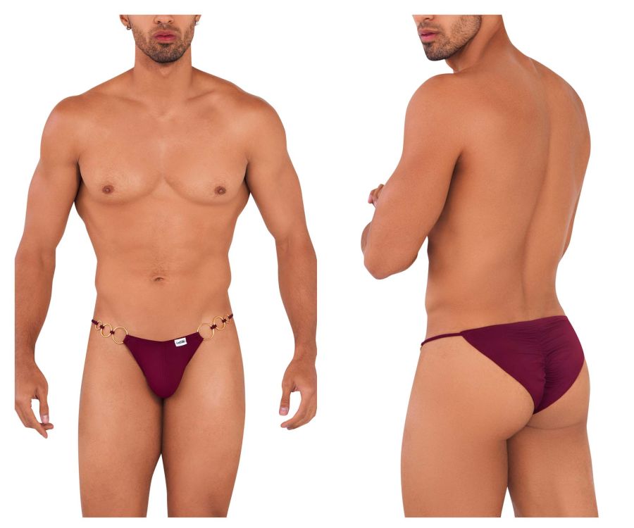 CandyMan 99710 Holes in One Bikini Burgundy