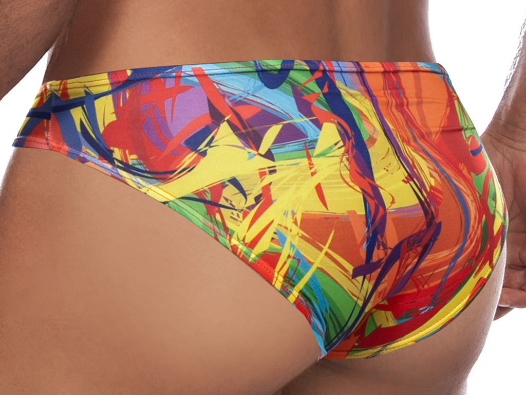 Daniel Alexander DA645 Colour Explosion Slip Bikini Mens Underwear