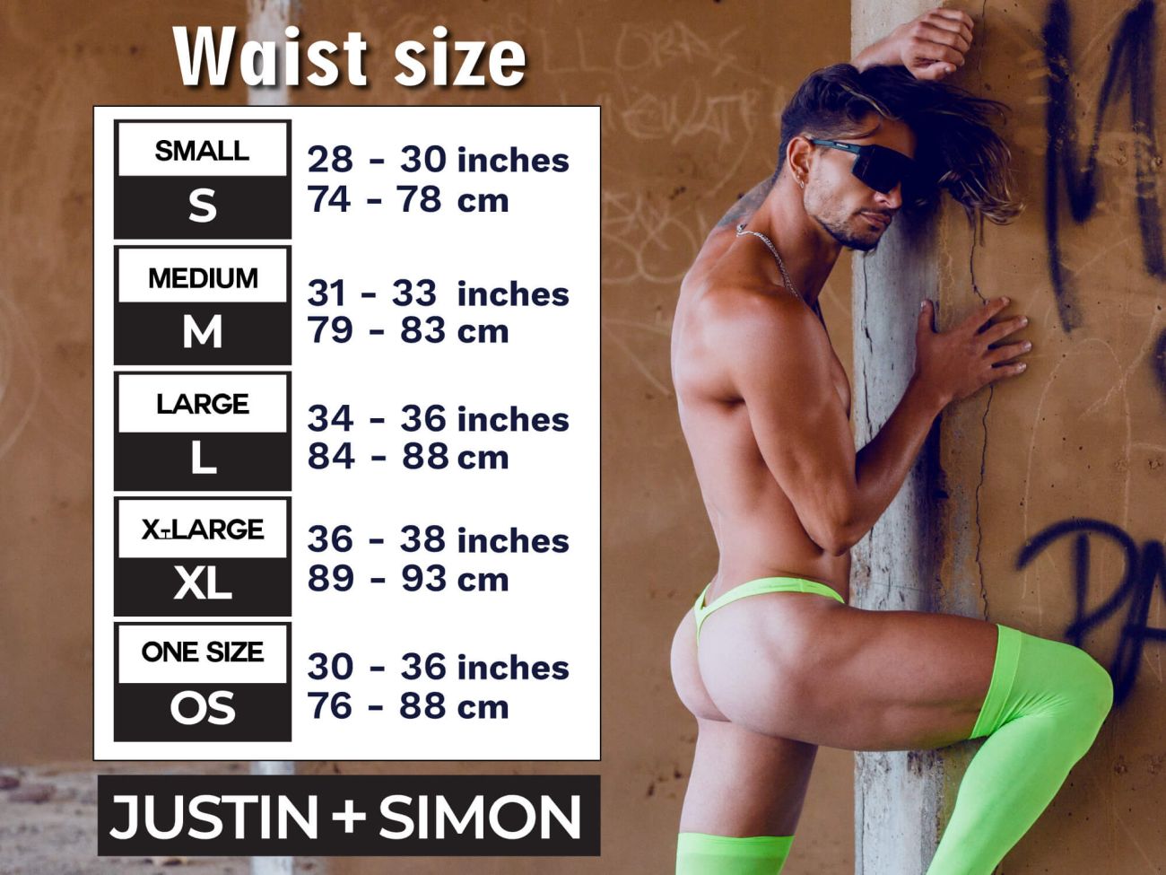 JUSTIN+SIMON XSJBU02 Bulge Thongs Metal Green Plus Sizes