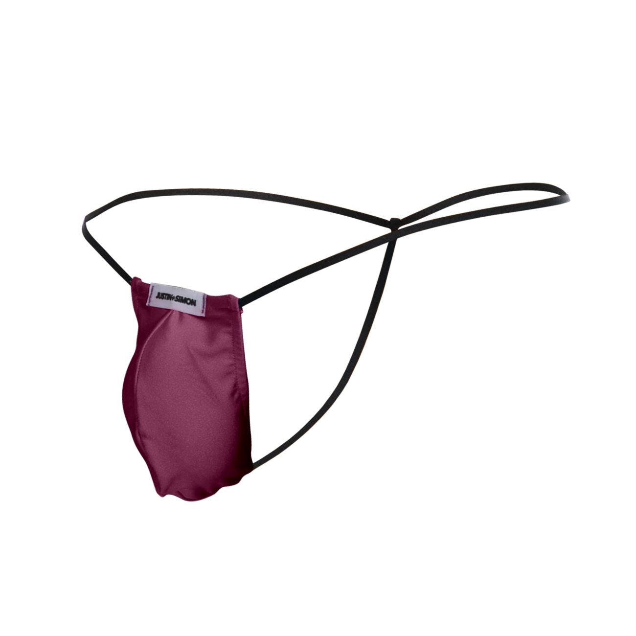 JUSTIN+SIMON XSJ02 Silky G-String Bulge Wine
