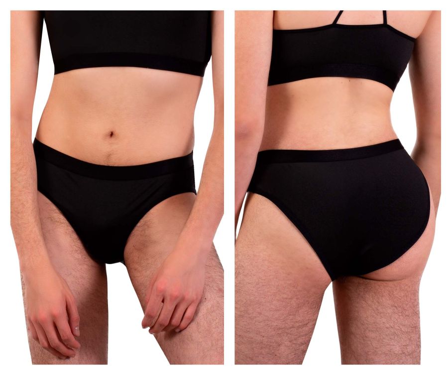 PLURAL PL006 Non-binary Underwear Briefs Black