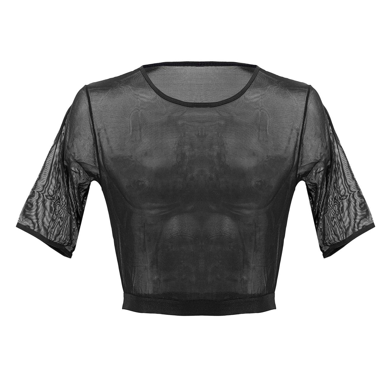 PLURAL PL009 Non-binary Underwear Crop Top Black
