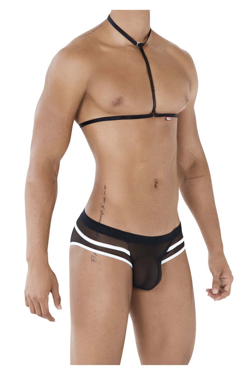 Pikante 0495 Hot Harness Briefs Black