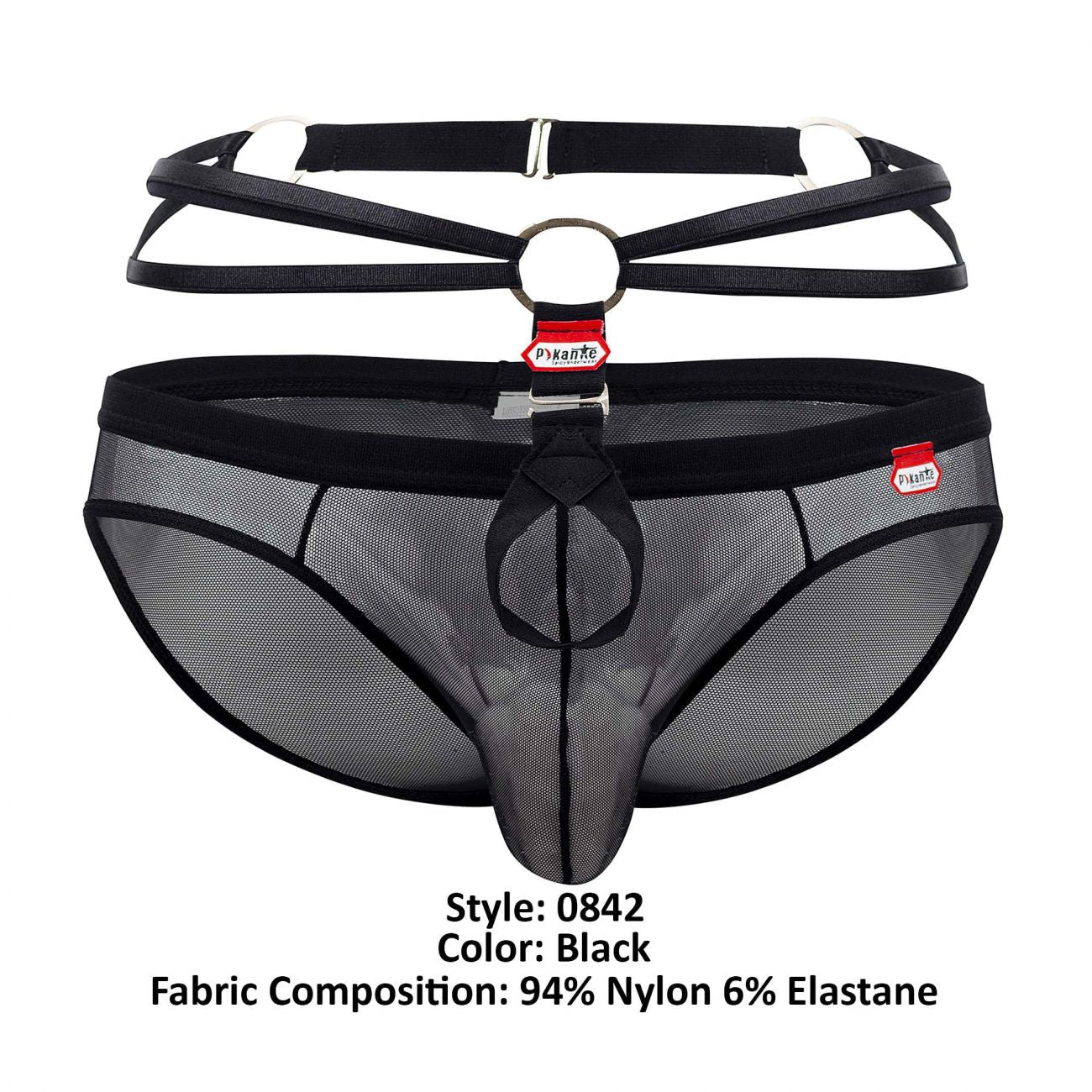 Pikante 0842 Wolf Briefs Black