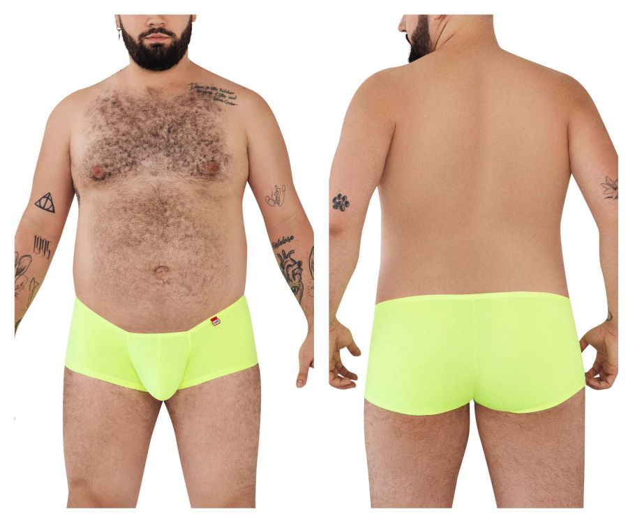 Pikante 0976X Angola Trunks Fluro Green Plus Sizes