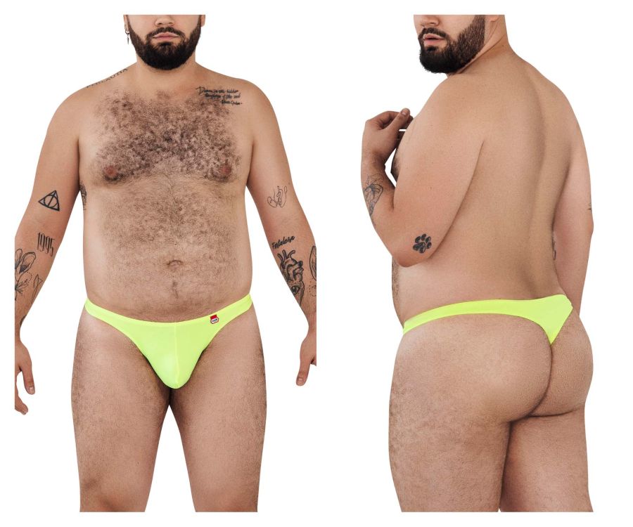 Pikante 0978X Angola Thongs Fluro Green Plus Sizes