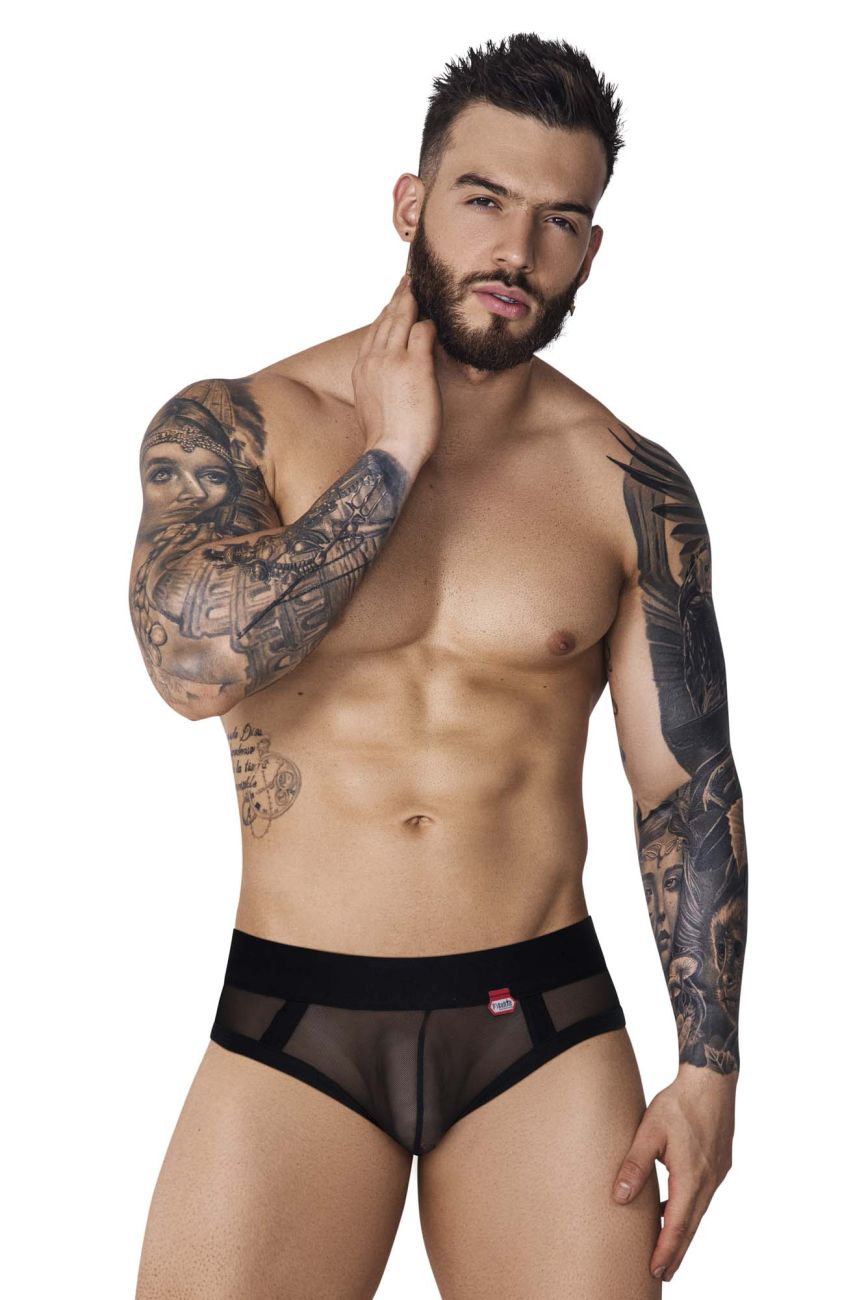 Pikante 1091 Burly Mesh Briefs Black