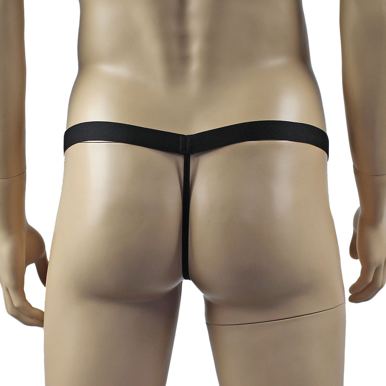 Male Willie G string Thong with Naughty Print Black and White