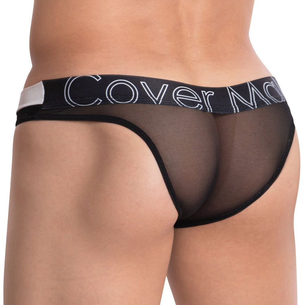 Cover Male CMI045 Beauty Overlay Sheer Back Spandex Bikini Mens Underwear
