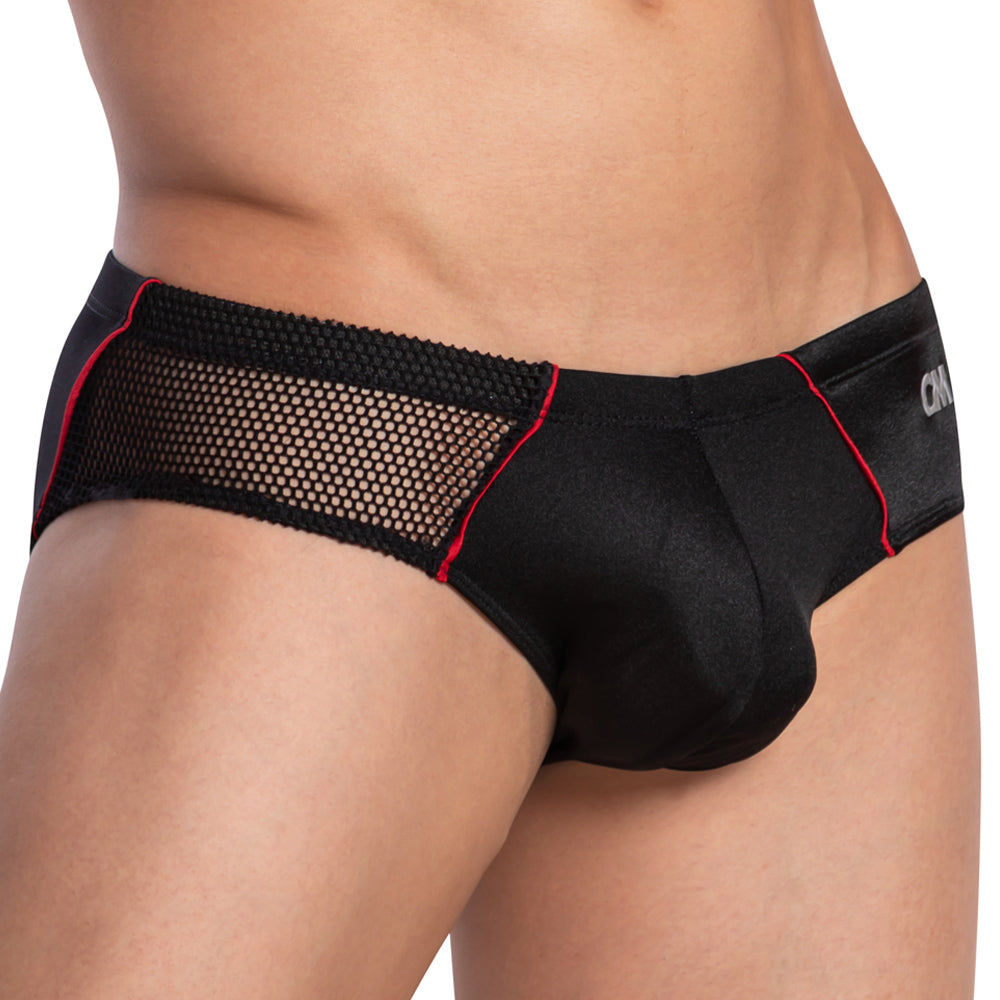 Cover Male CMI048 Side Mesh Panel Spandex Bikini Brief Mens Underwear