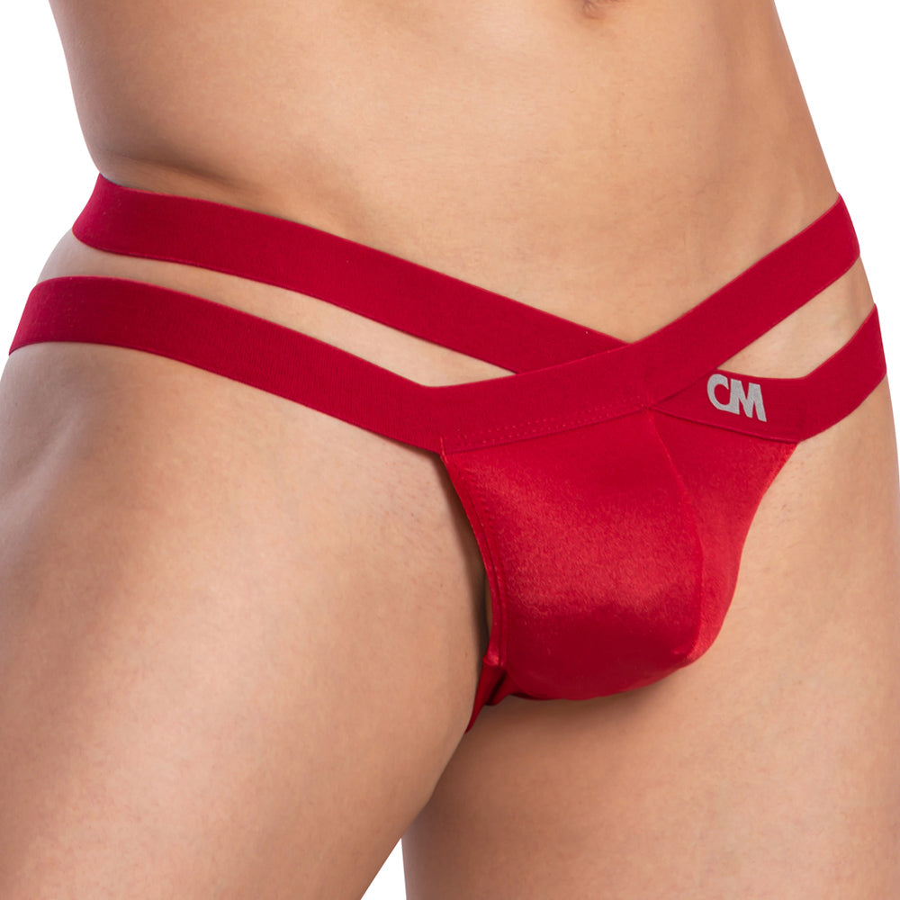 Cover Male CMI049 Low Rise Solid Cross Strap Stretch Bikini Mens Underwear