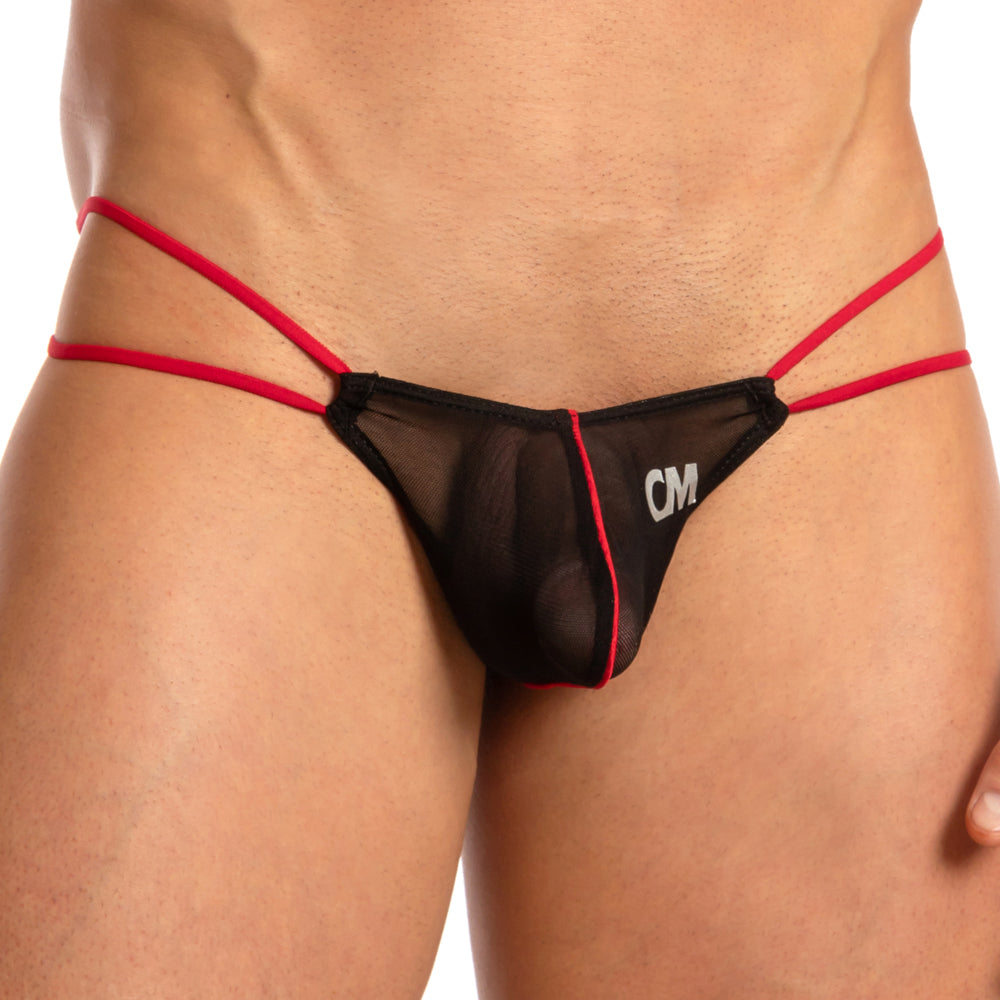 Cover Male CMK047 Hottest Thin Dual Strap Sheer See-thru Pouch Thong Mens Underwear