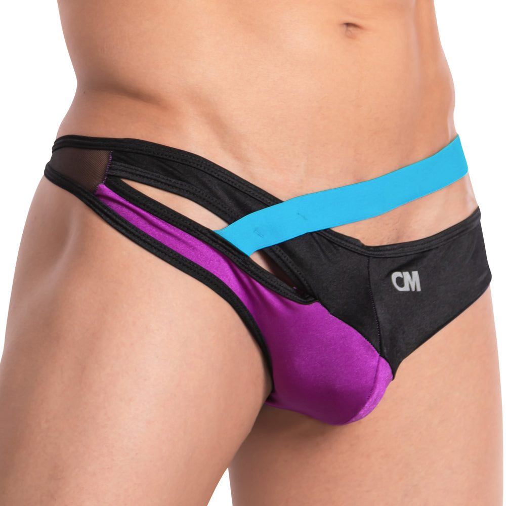 Cover Male CMK062 Wrap All Over Me Sheer Back Low Rise Thong Mens Underwear