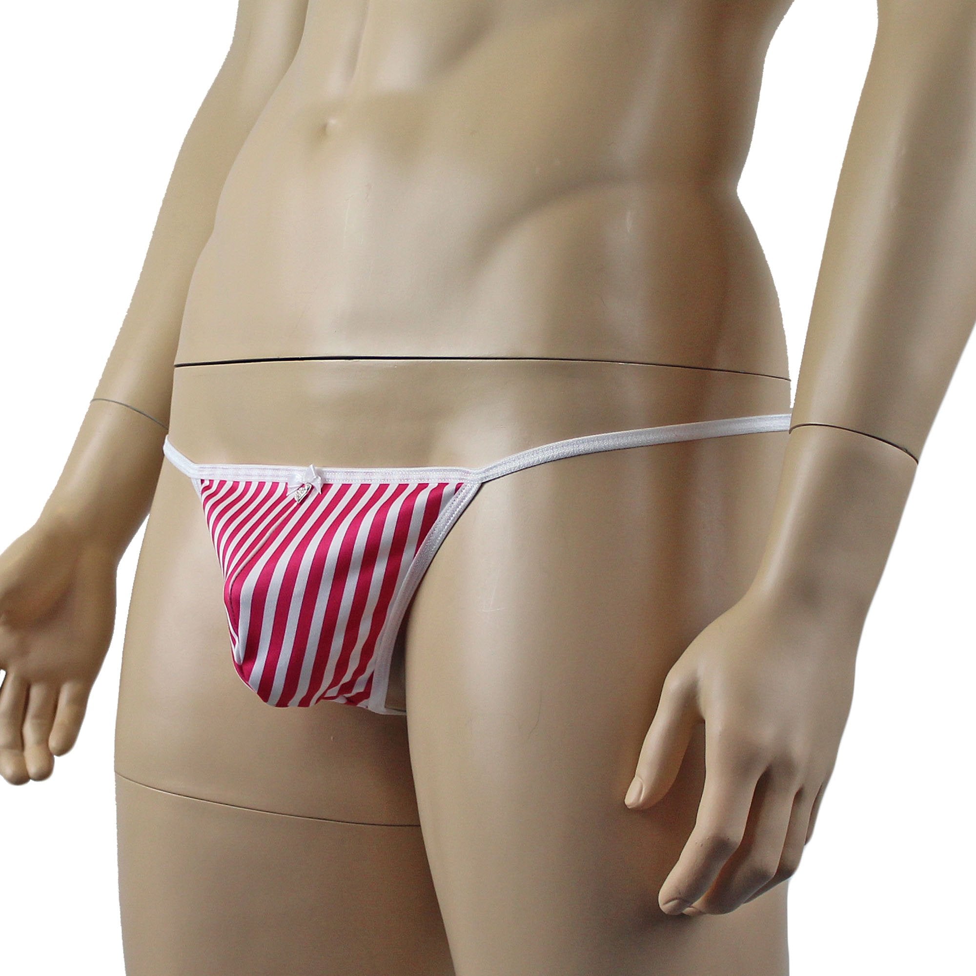 Candy Stripes Christmas Mens G string Pouch Xmas Underwear