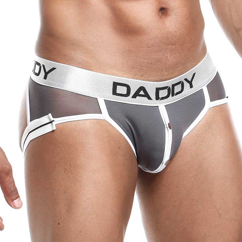 Daddy DDE027 J Perez Crotch Snap Revealer Jockstrap Mens Underwear
