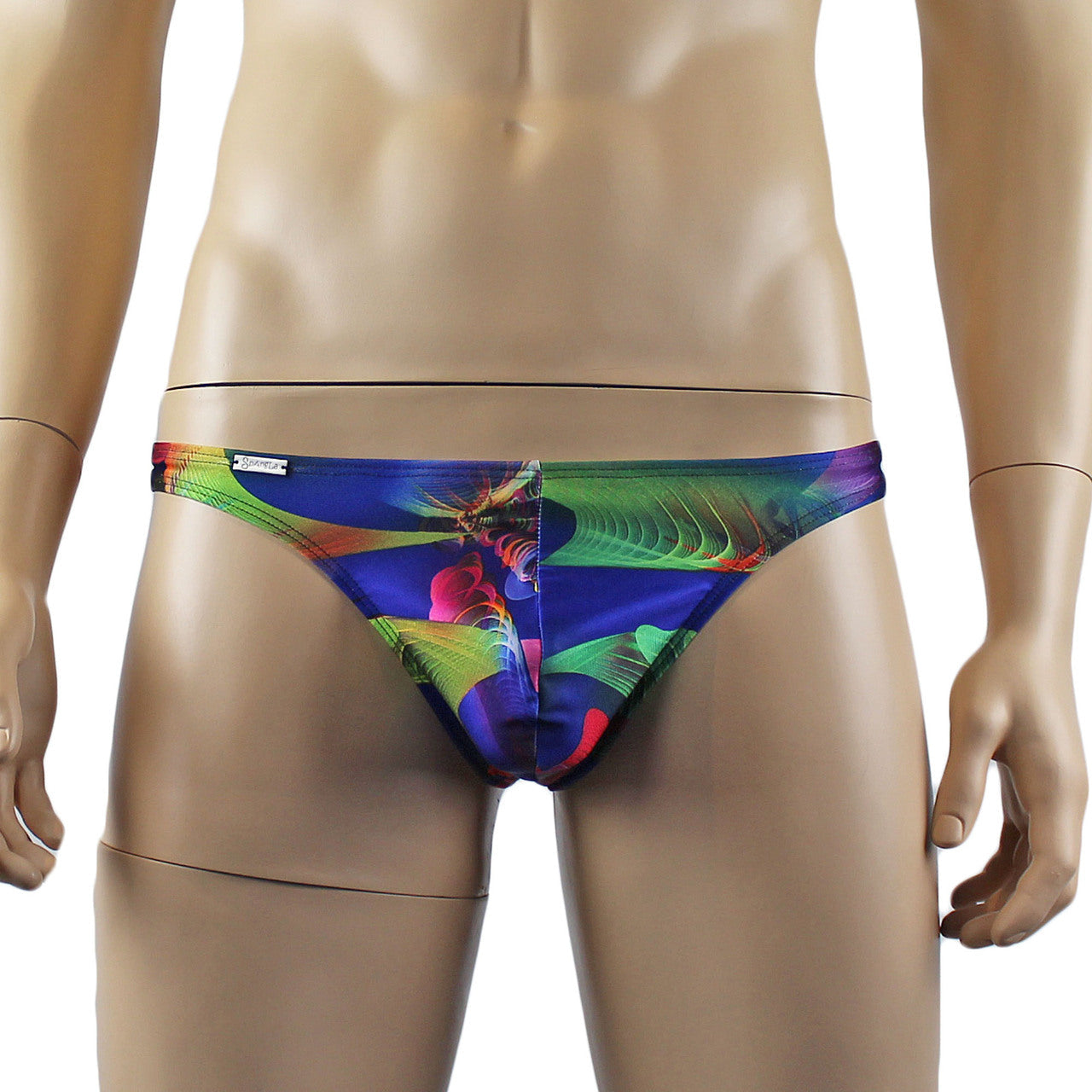 Mens Festival Playtime Mini Low Rise Party Thong Underwear Multicoloured