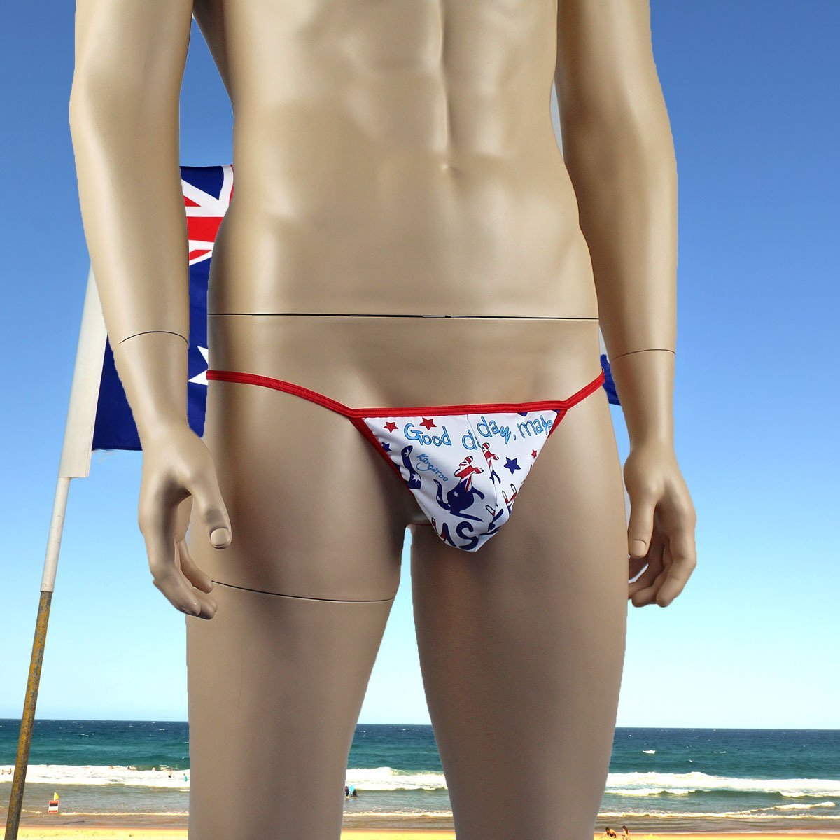 Mens Gidday Australia Day Underwear Pouch G string