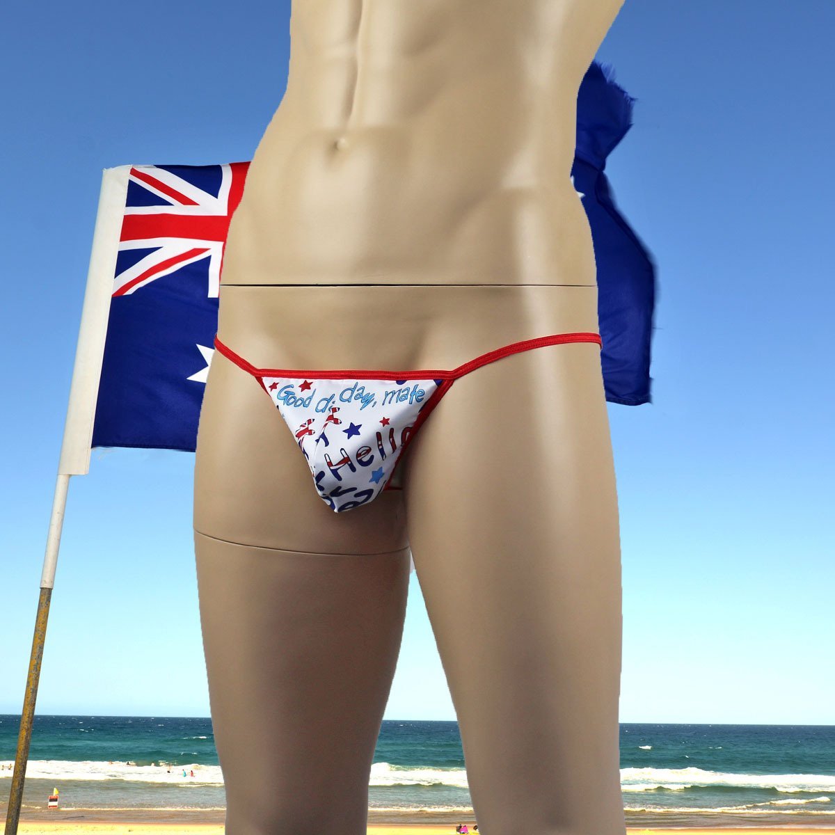 Mens Gidday Australia Day Underwear Pouch G string